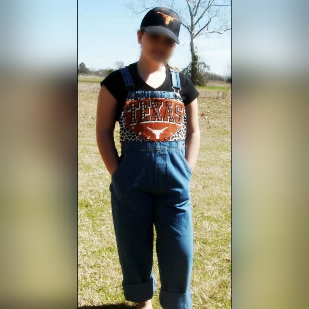 UT Texas vintage gameday overalls UT Texas decorated